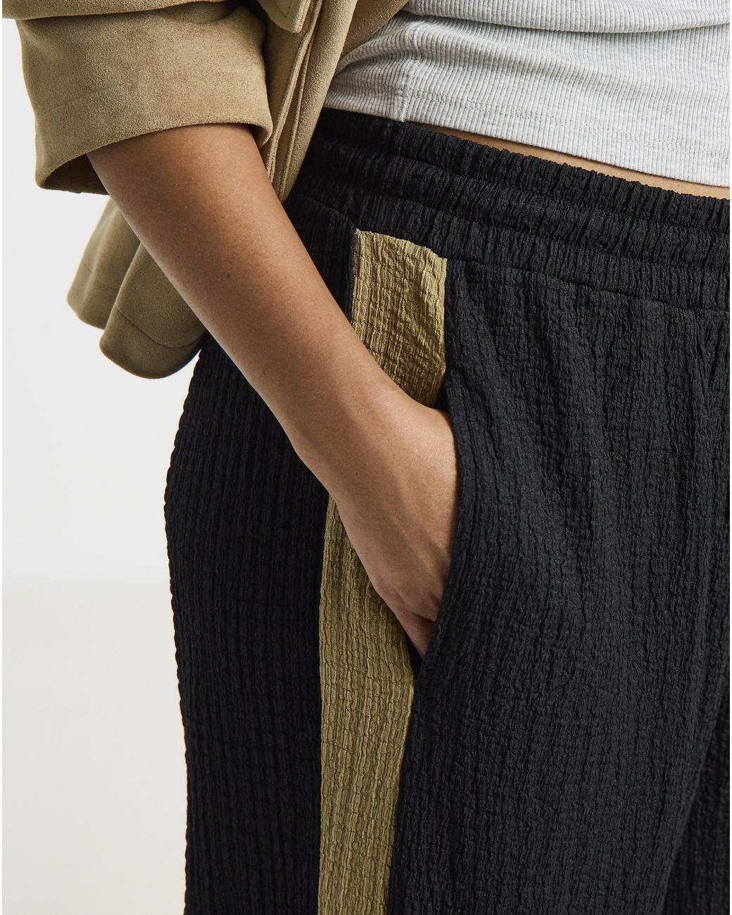 Simply Be Blue Side Stripe Trouser