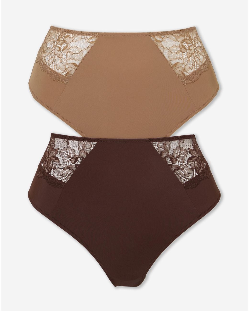 Pretty Secrets Brown Ella 2 Pack Full Briefs