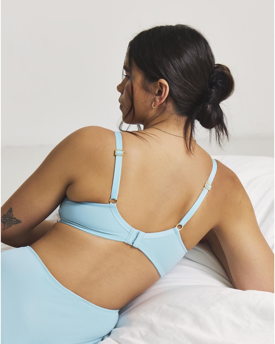 Pretty Secrets Blue Ella Full Cup Non Wired Bra