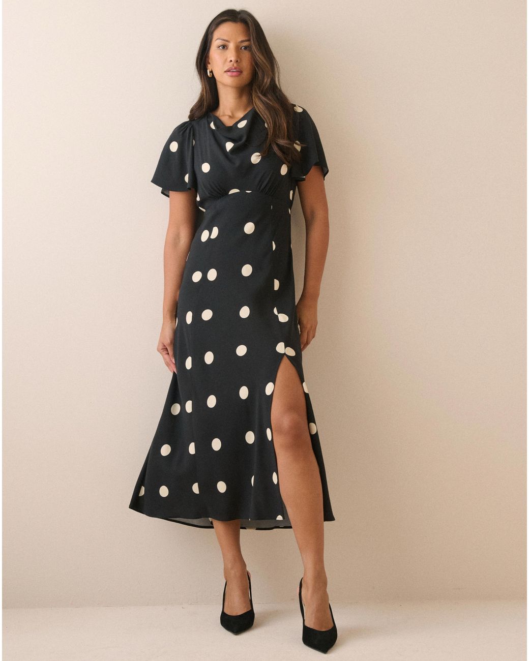 Nobody's Child Natural Nobodys Child Cheryl Midi Dress
