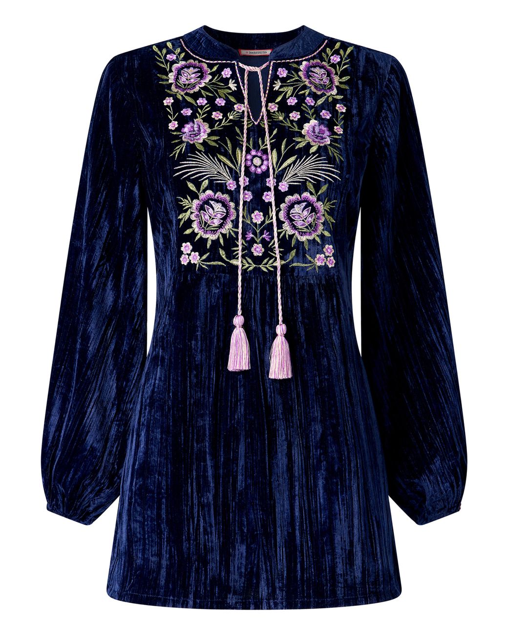 Joe Browns Blue Velvet Tunic Top