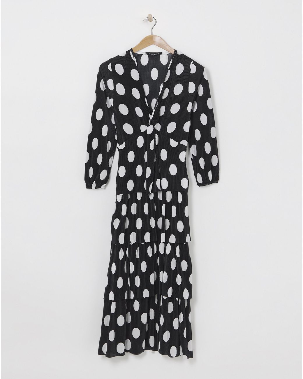 Simply Be Natural Tiered Plisse Maxi Dress