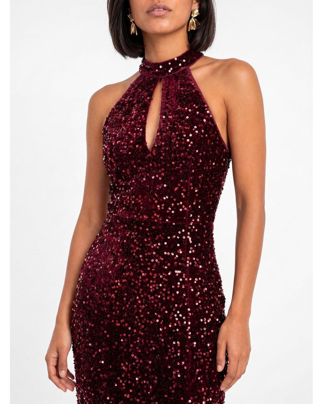 Maya Deluxe Red Sequin Dress