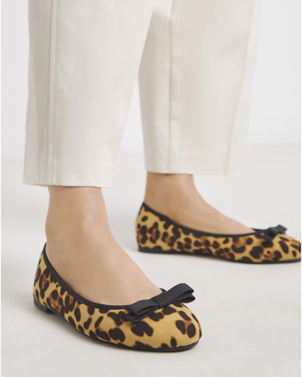 Simply Be Natural Classic Ballerina Bow Shoe Extra Wide