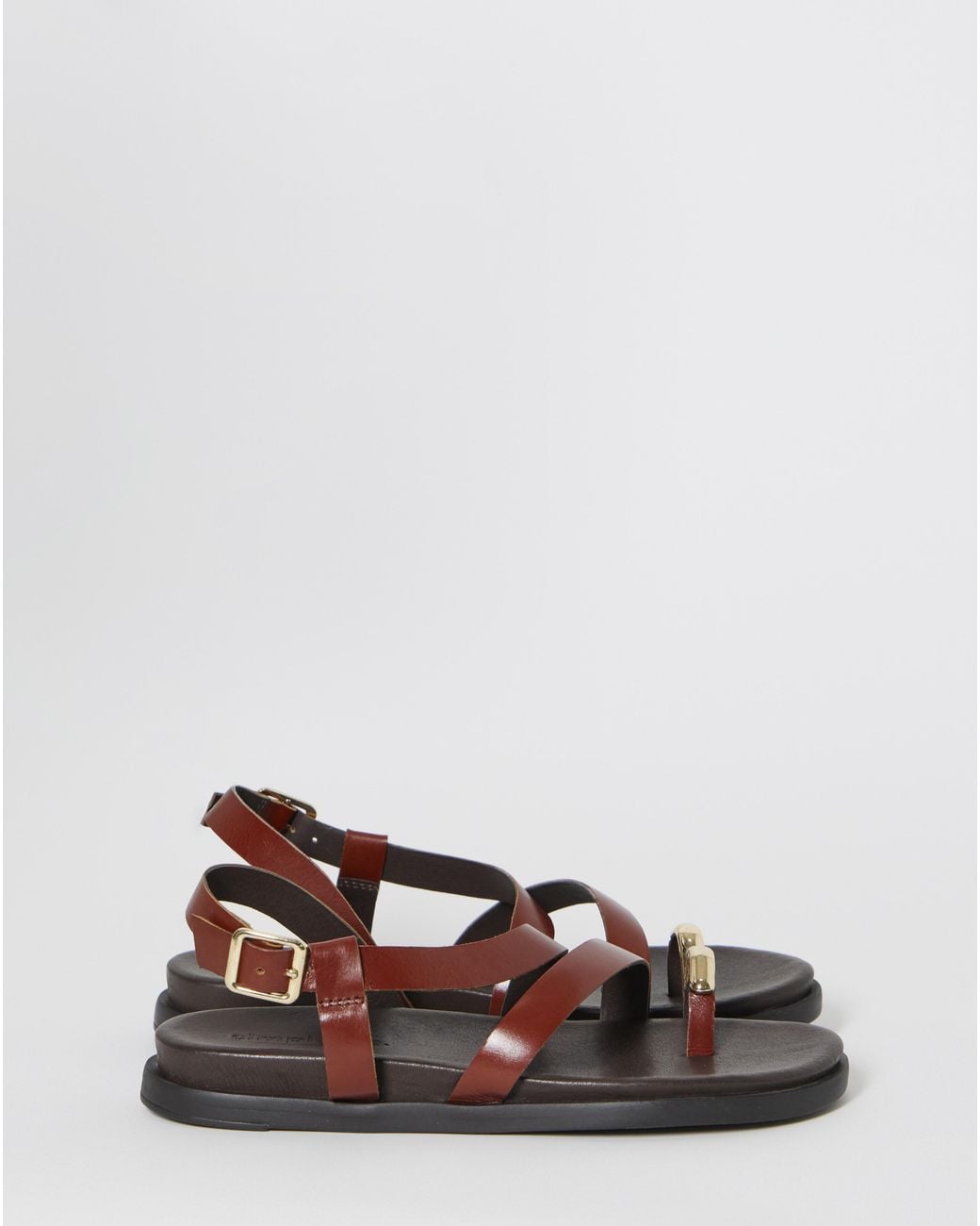 Simply Be White Toe Ring Footbed Sandals Extra Wide Fit