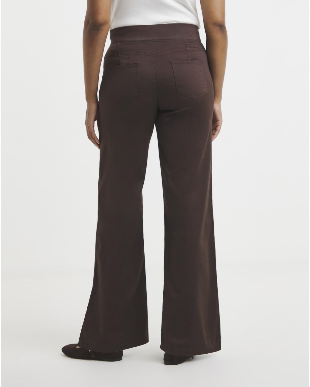 Simply Be White Wide Weekender Jeggings