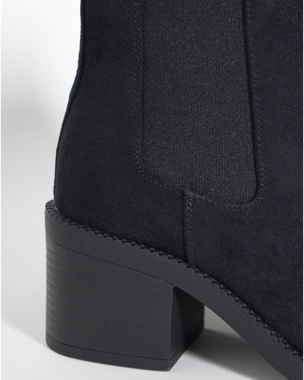 Simply Be Blue Block Heel Chelsea Boot Wide
