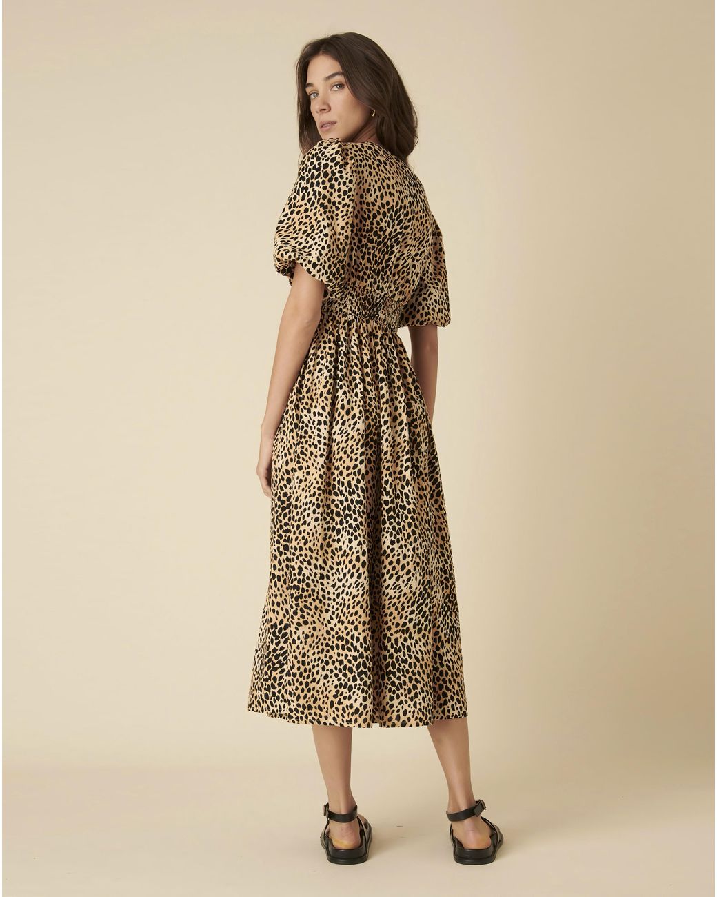 Nobody's Child Natural Midi Dress