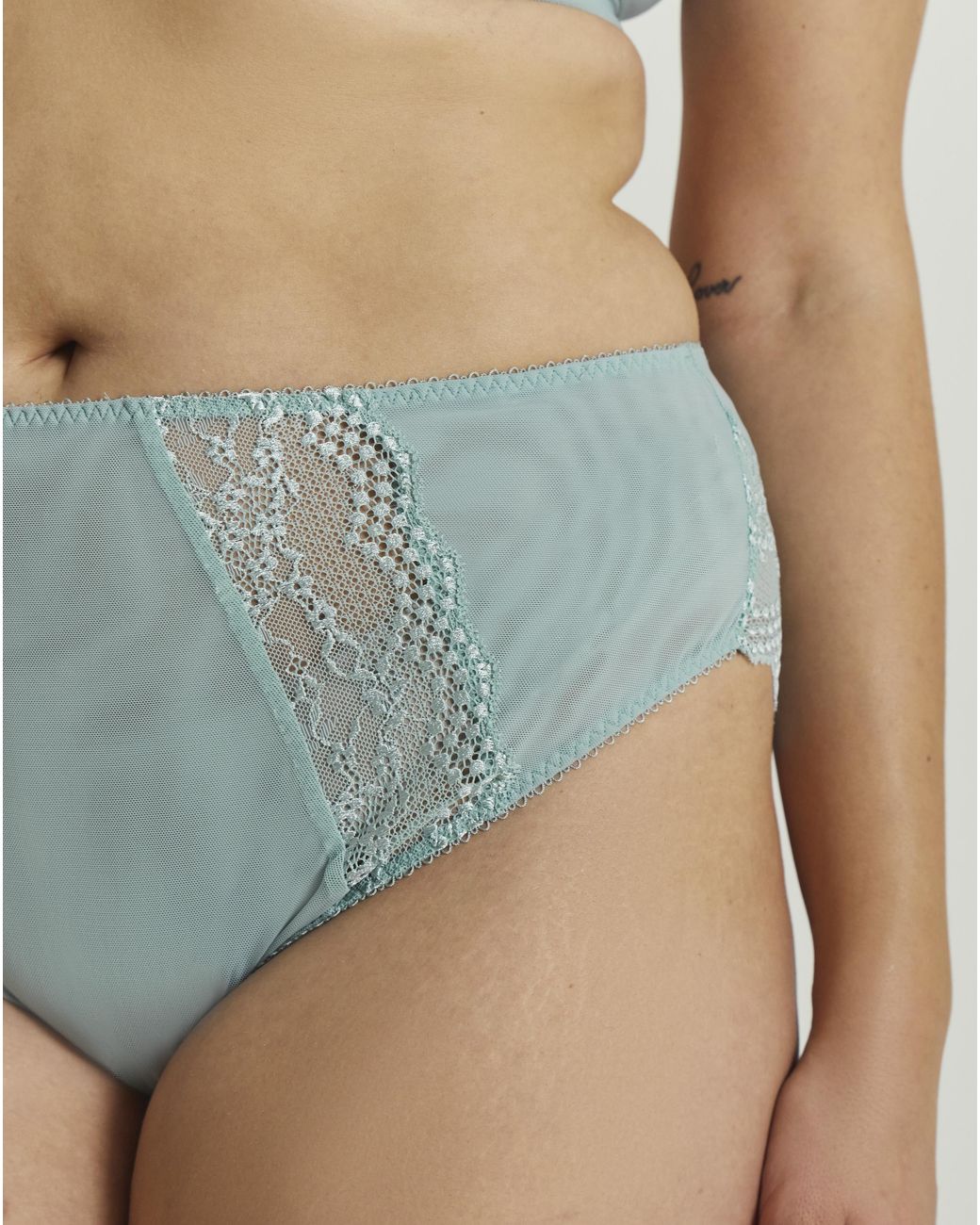 Elomi Blue Lucie High Leg Knicker