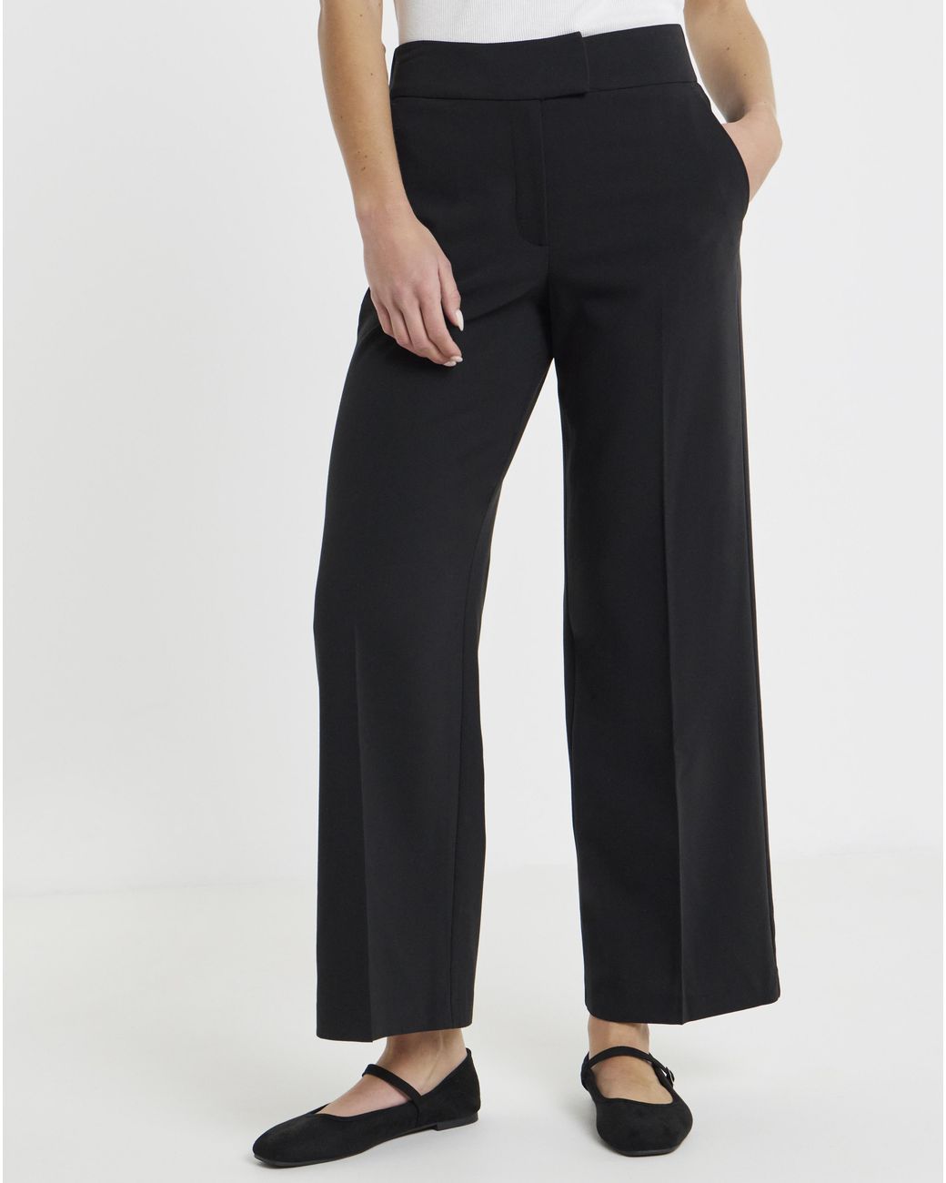 Simply Be White Magisculpt Wide Leg Regular