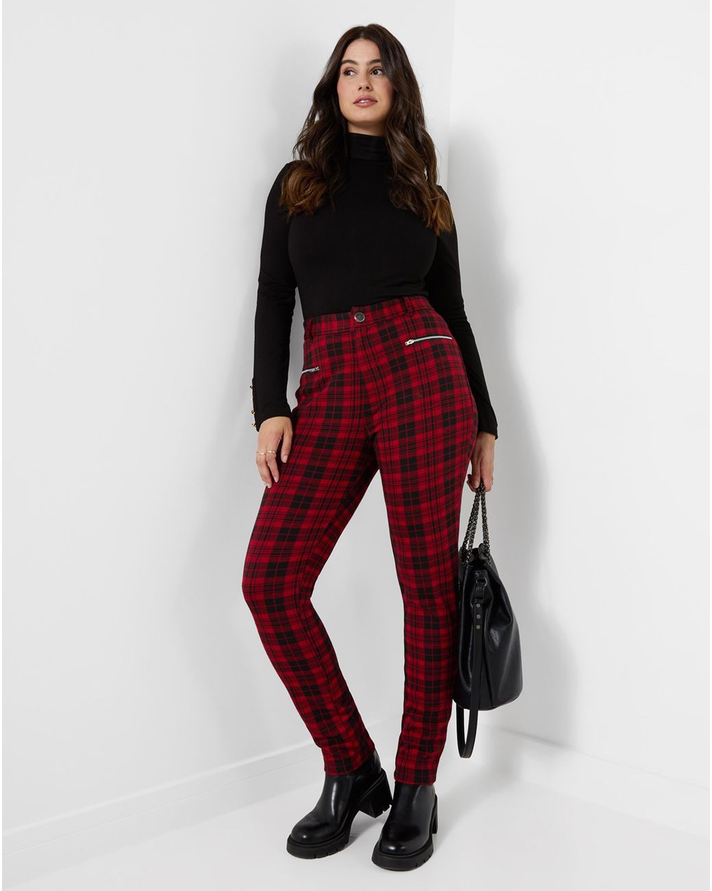 Joe Browns Blue Vivienne Check Trousers