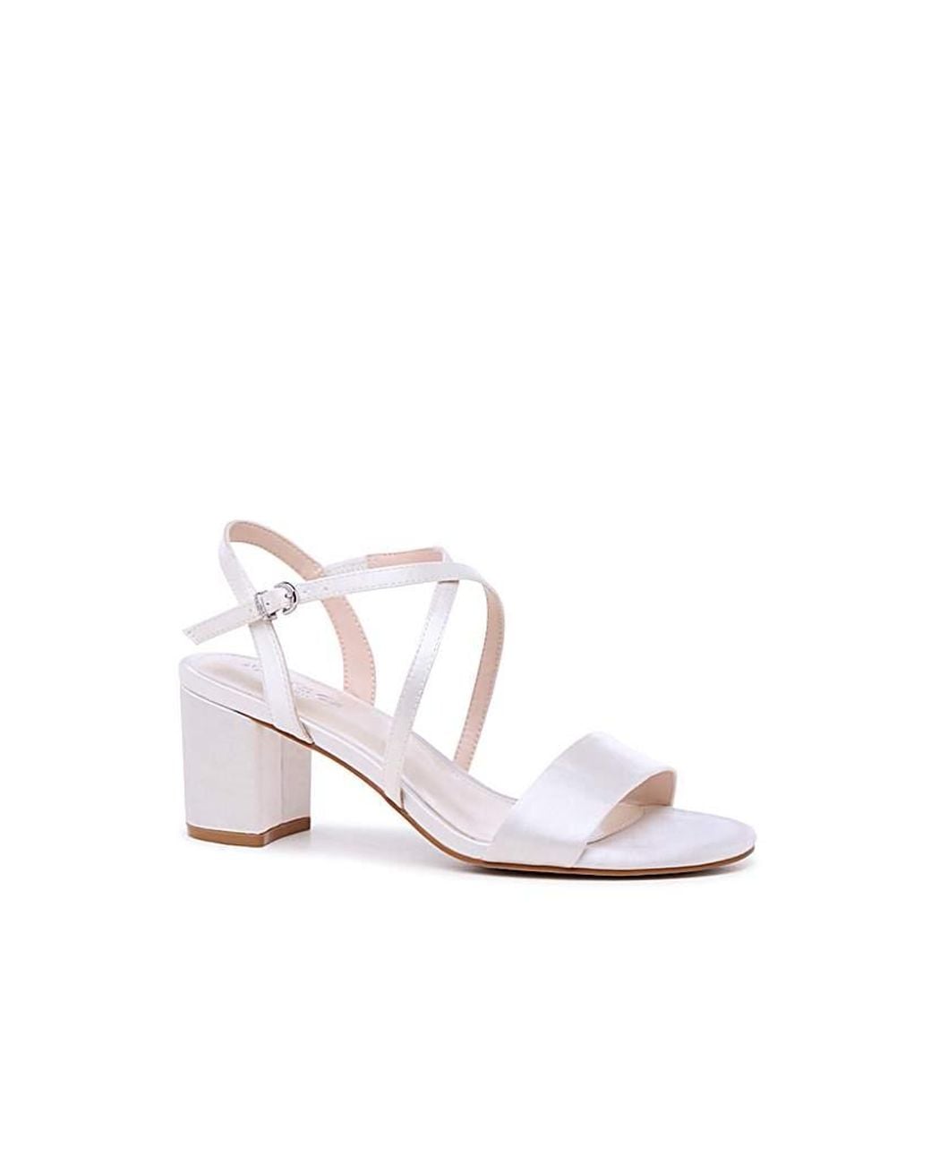 Paradox London White Amaris Wedding Heels