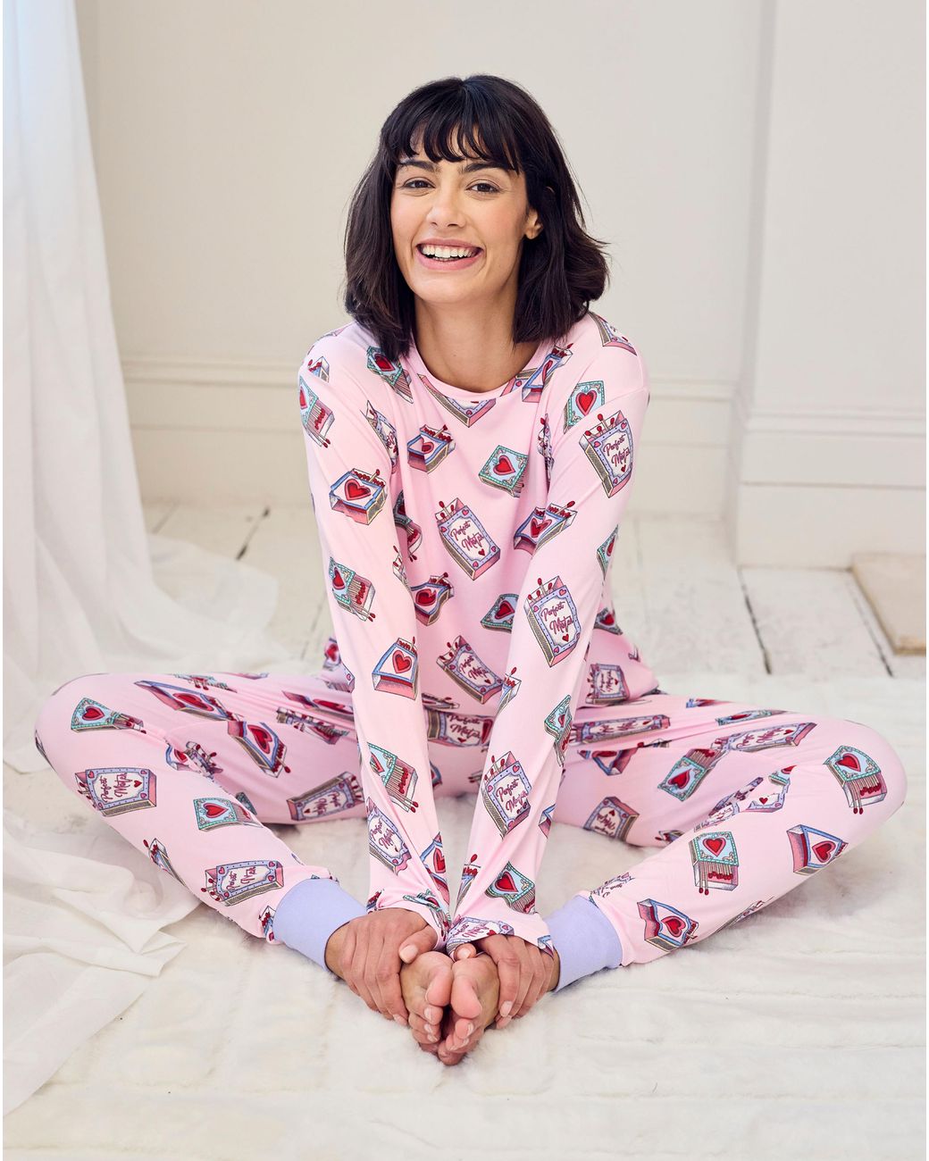 Chelsea Peers Pink Classic Long Sleeve Set