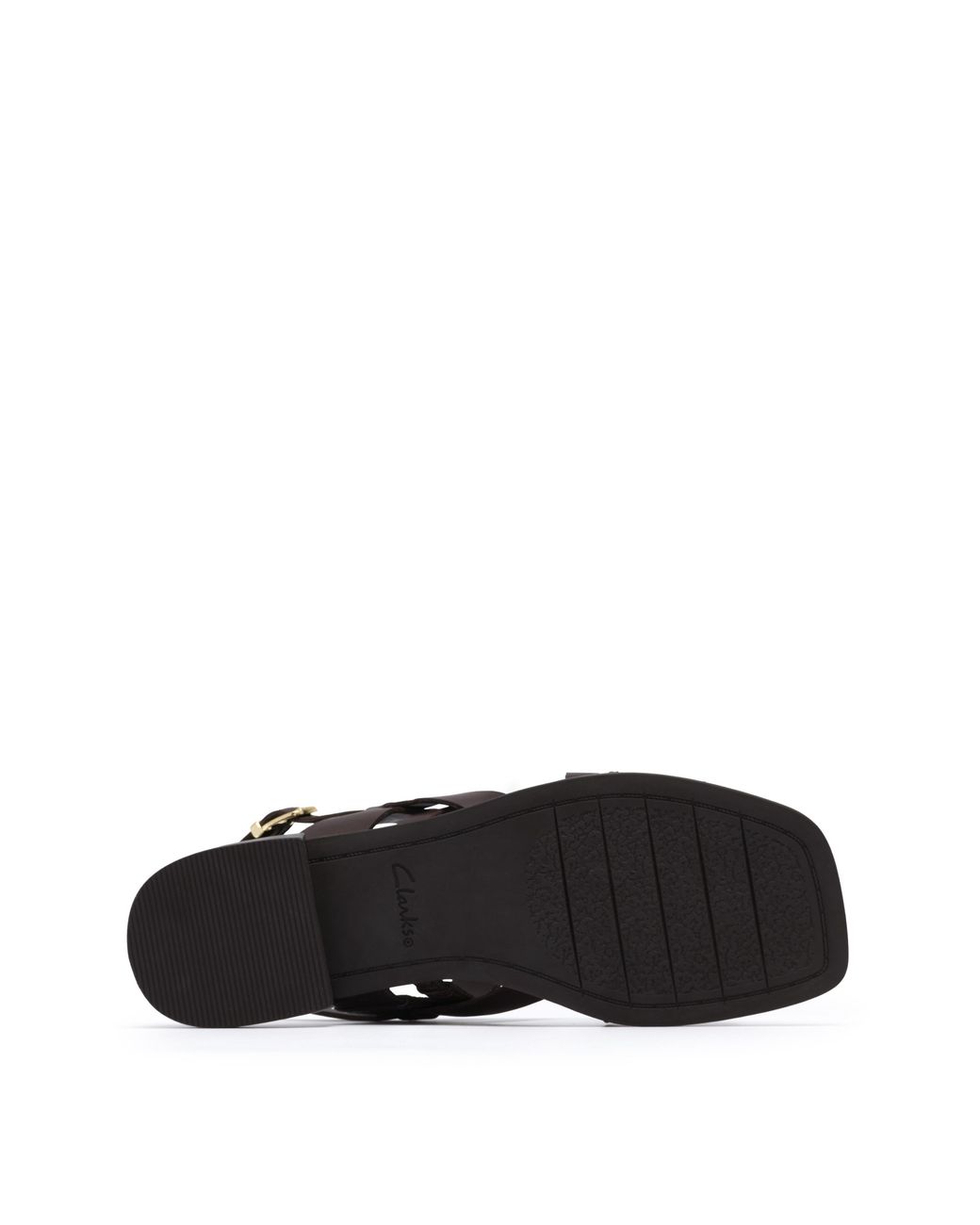 Clarks Black Ariany Leather Sandal D Fit