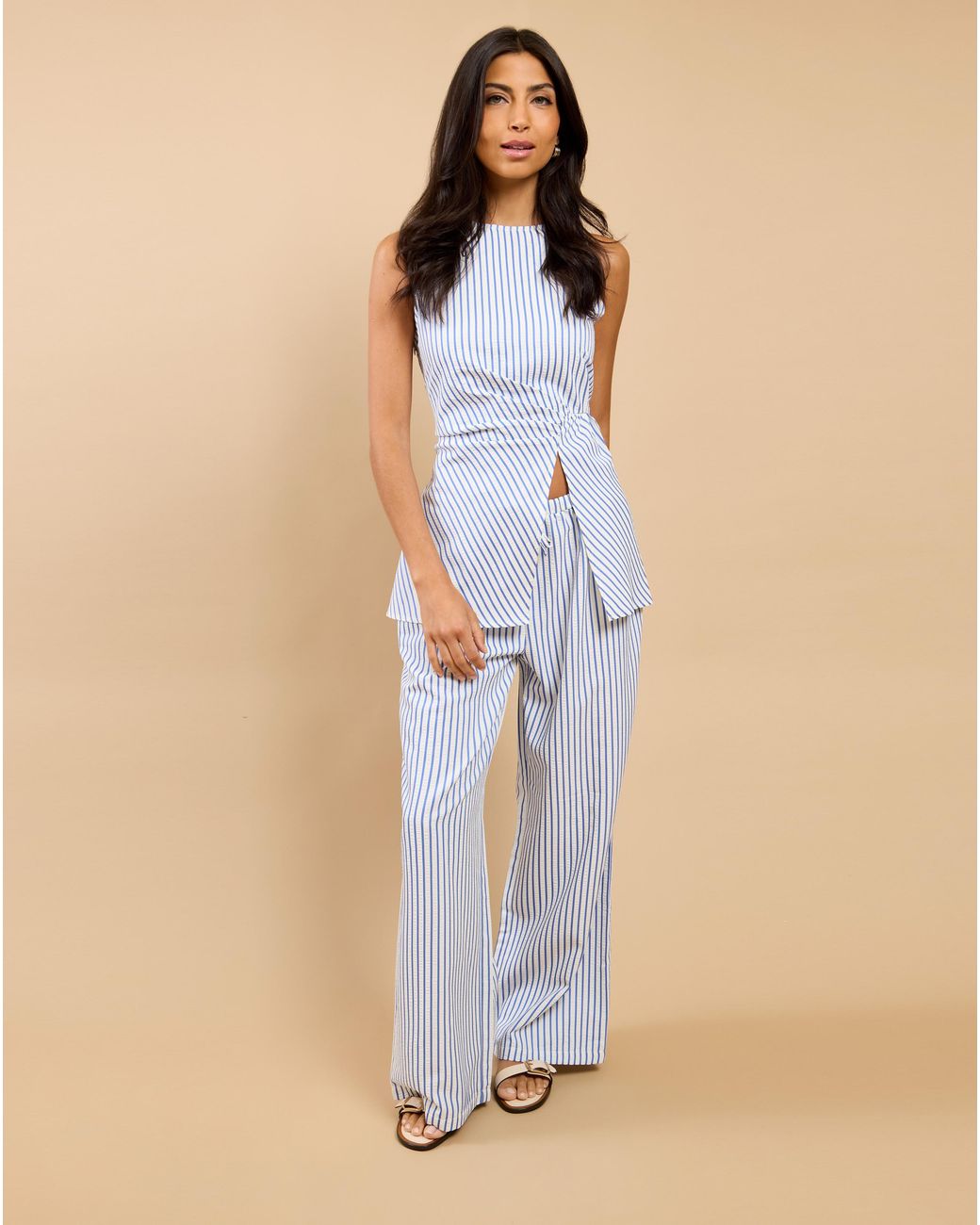 Little Mistress Blue Lm Stripe Trouser