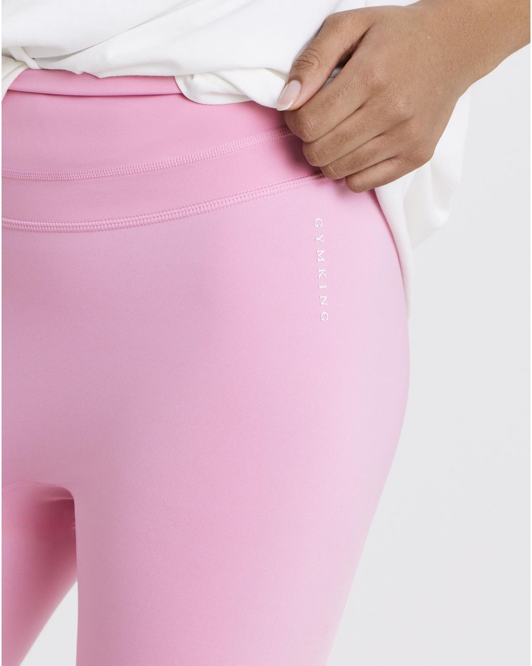 Gym King Pink Knockout Mesh Panel Legging