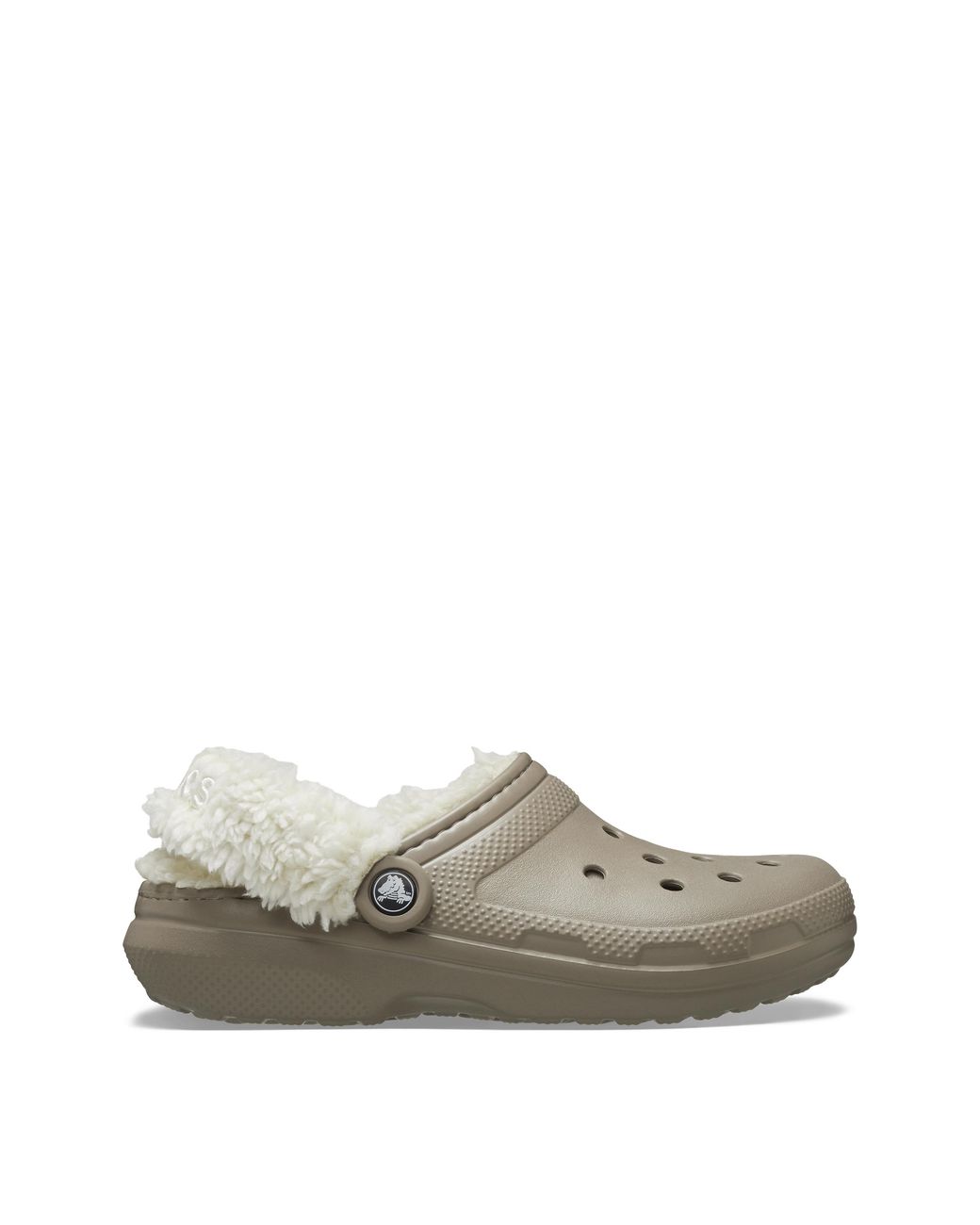 CROCSTM White Classic Fleece Lined Clog