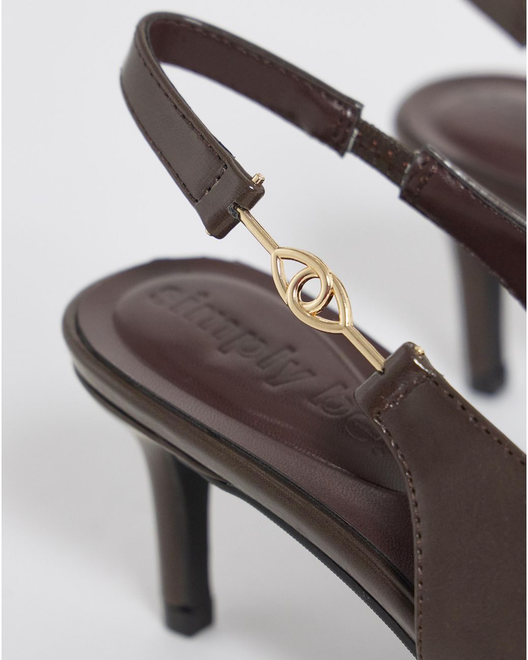 Simply Be Natural Slingback Buckle Kitten Heel Wide