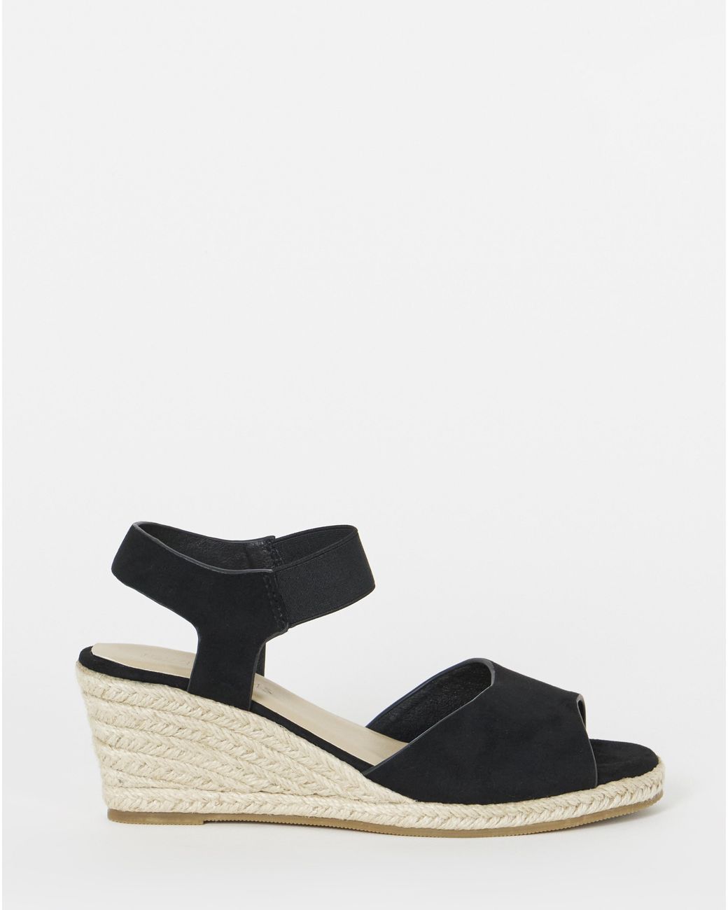 JD Williams Blue Two Part Espadrille Wedge Ex Wide