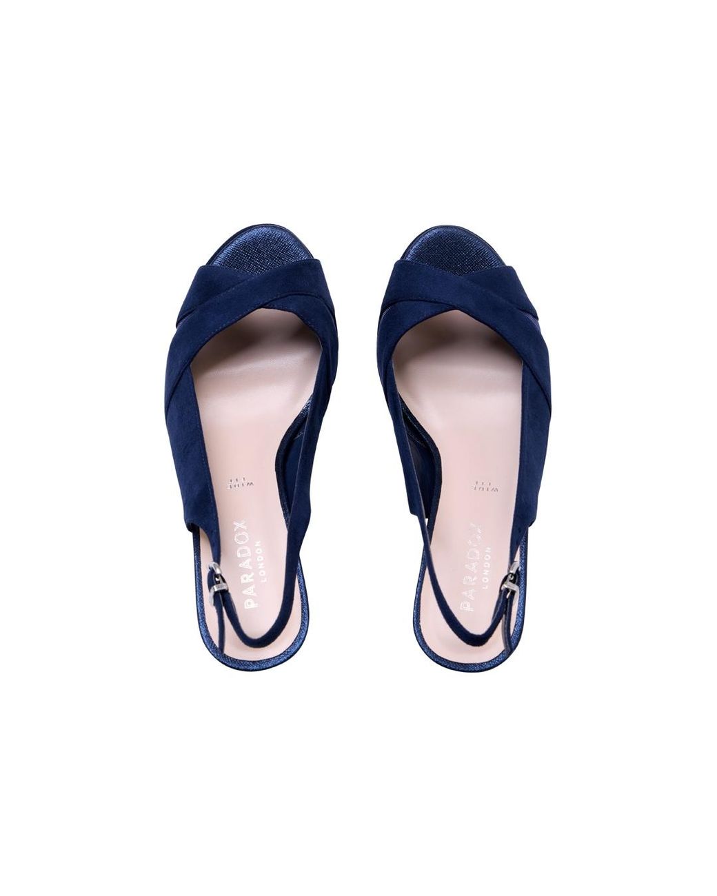 Paradox London Blue Niara Wide Fit Platforms