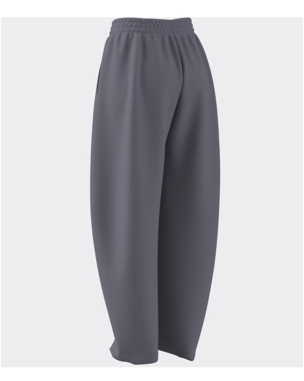 Adidas Gray 3 Stripes Studio Barrel Leg Pants