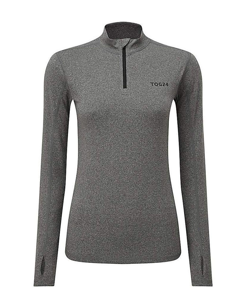 TOG24 Gray Tog24 Snowdon Thermal Zip Neck