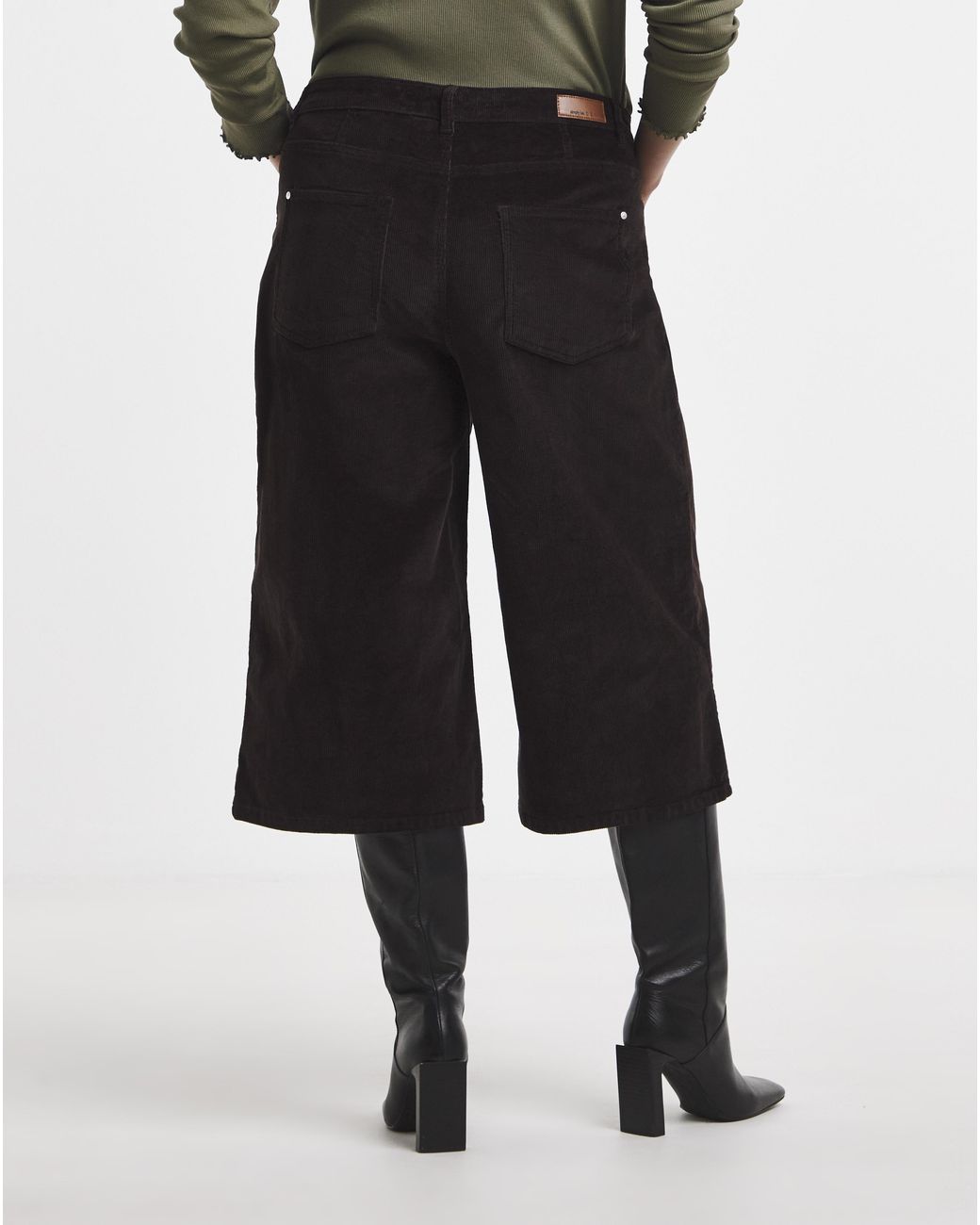 Simply Be White Cord Culotte Jeans