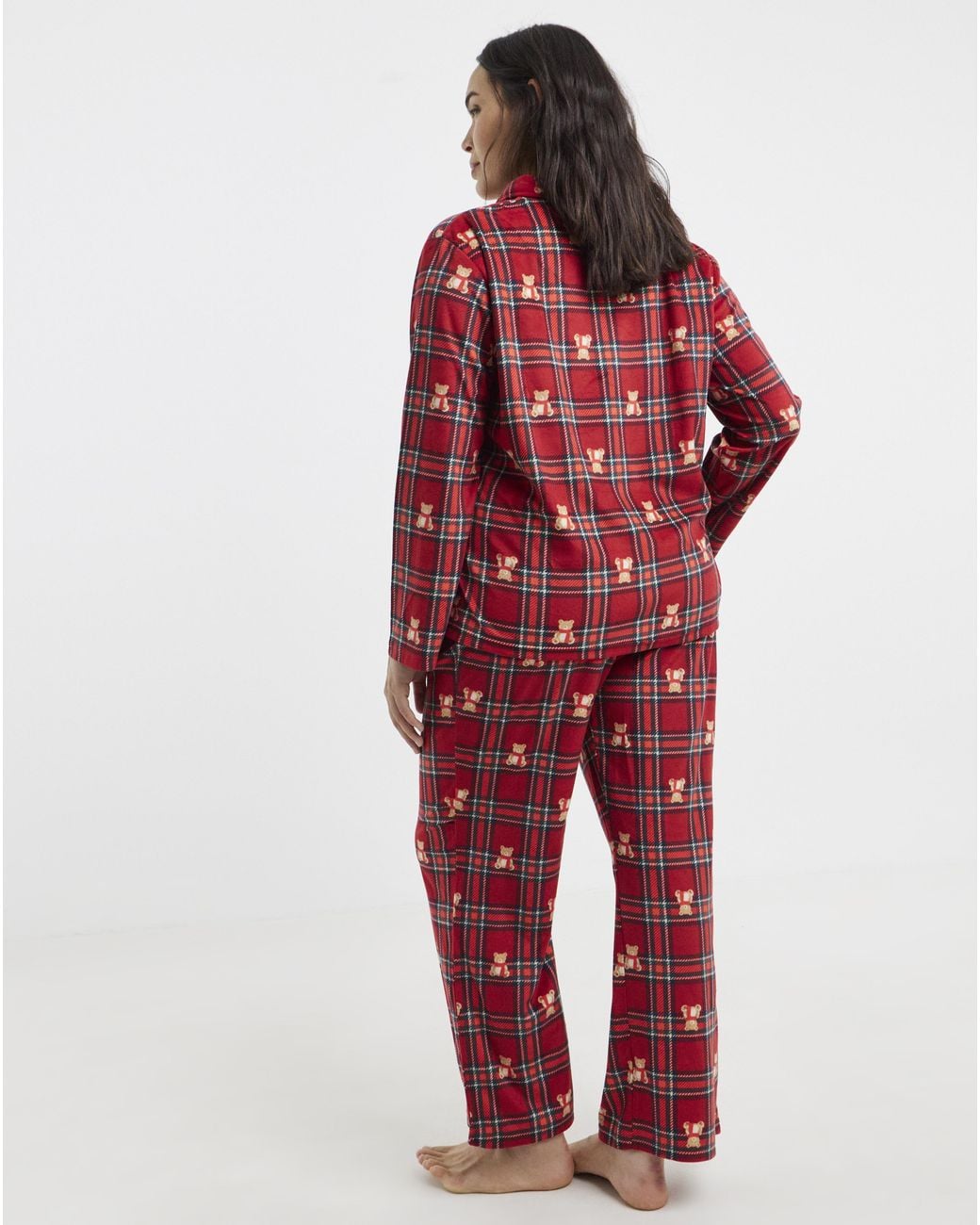 Pretty Secrets Red Bear Print Family Pyjamas
