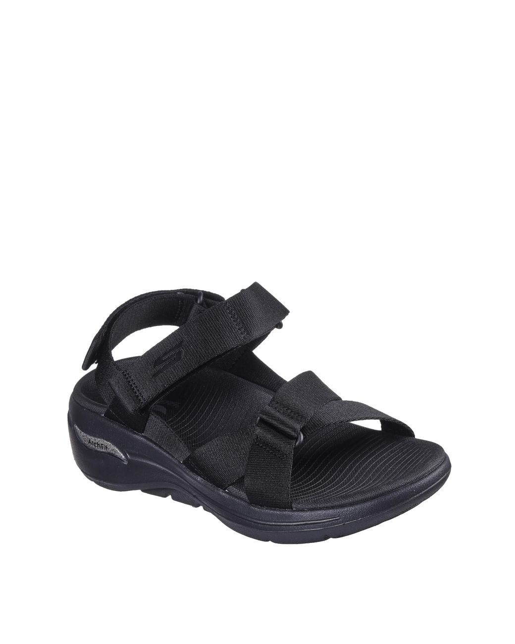 Skechers White Go Walk Arch Fit Sandals