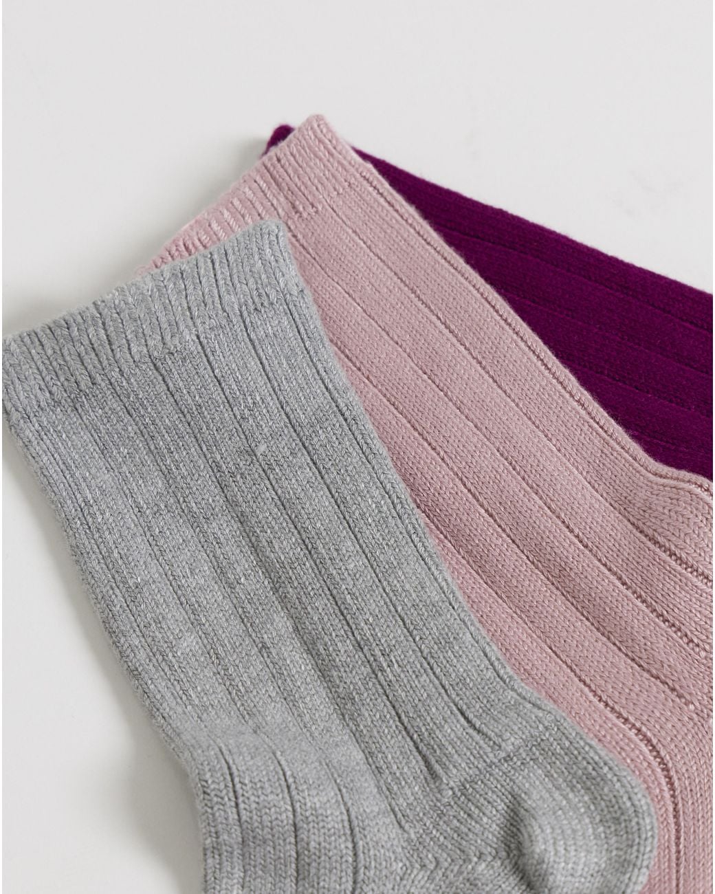 Pretty Secrets Gray 3 Pack Soft Light Thermal Socks