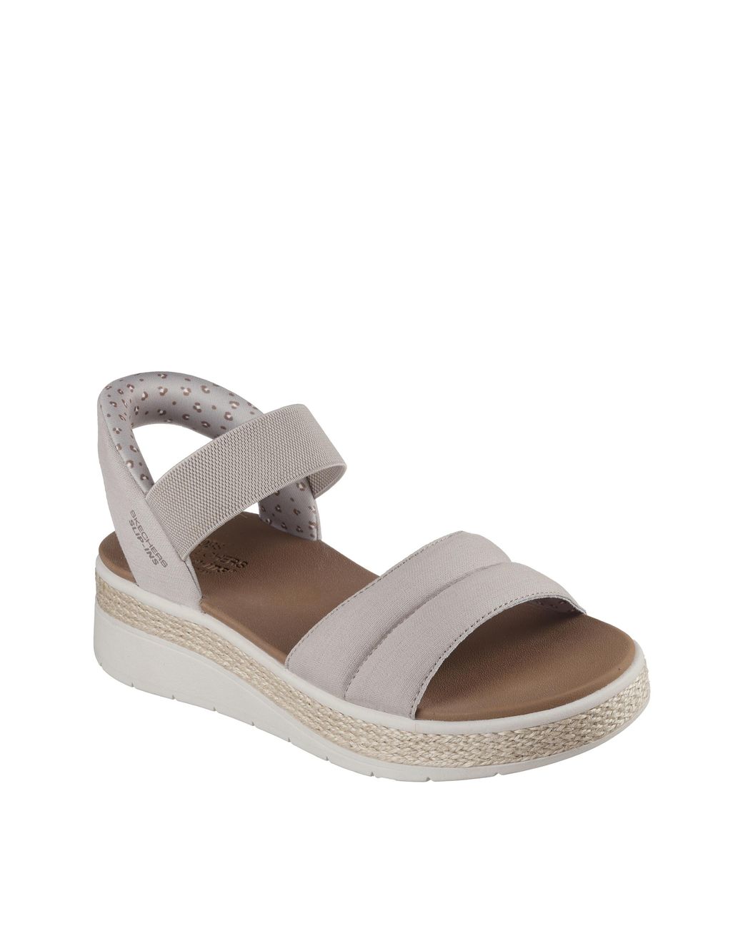 Skechers Natural Bobs Slip Ins Sandals D Fit