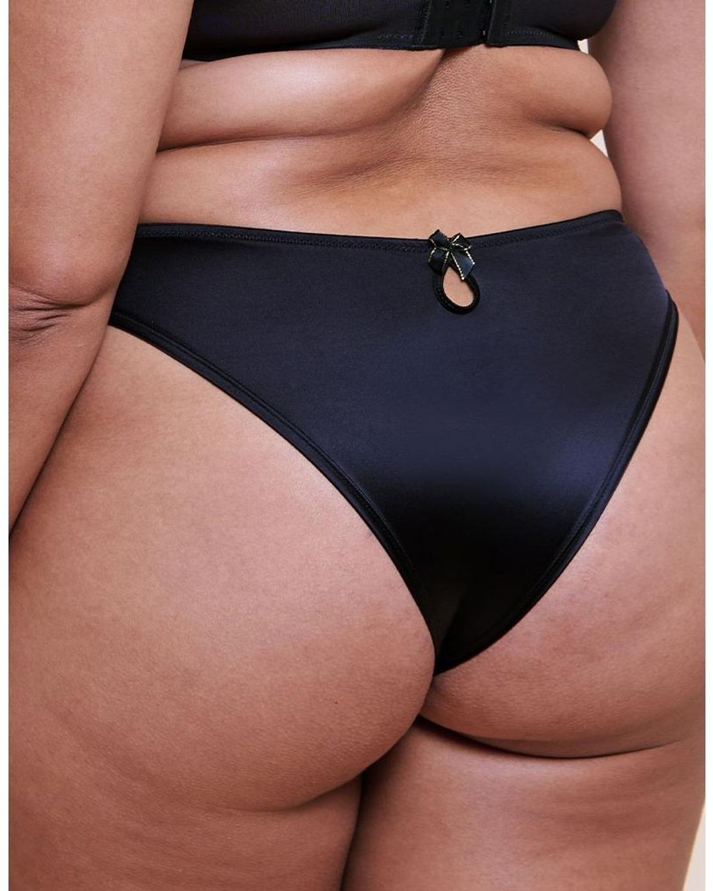 Curvy Kate Black Boost Lace Tanga Brief