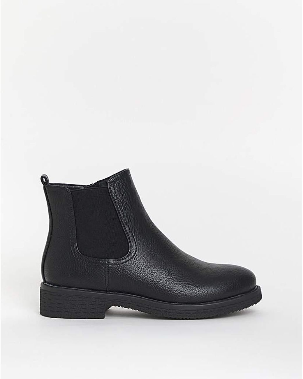 Cushion Walk Black Chelsea Crepe E Fit