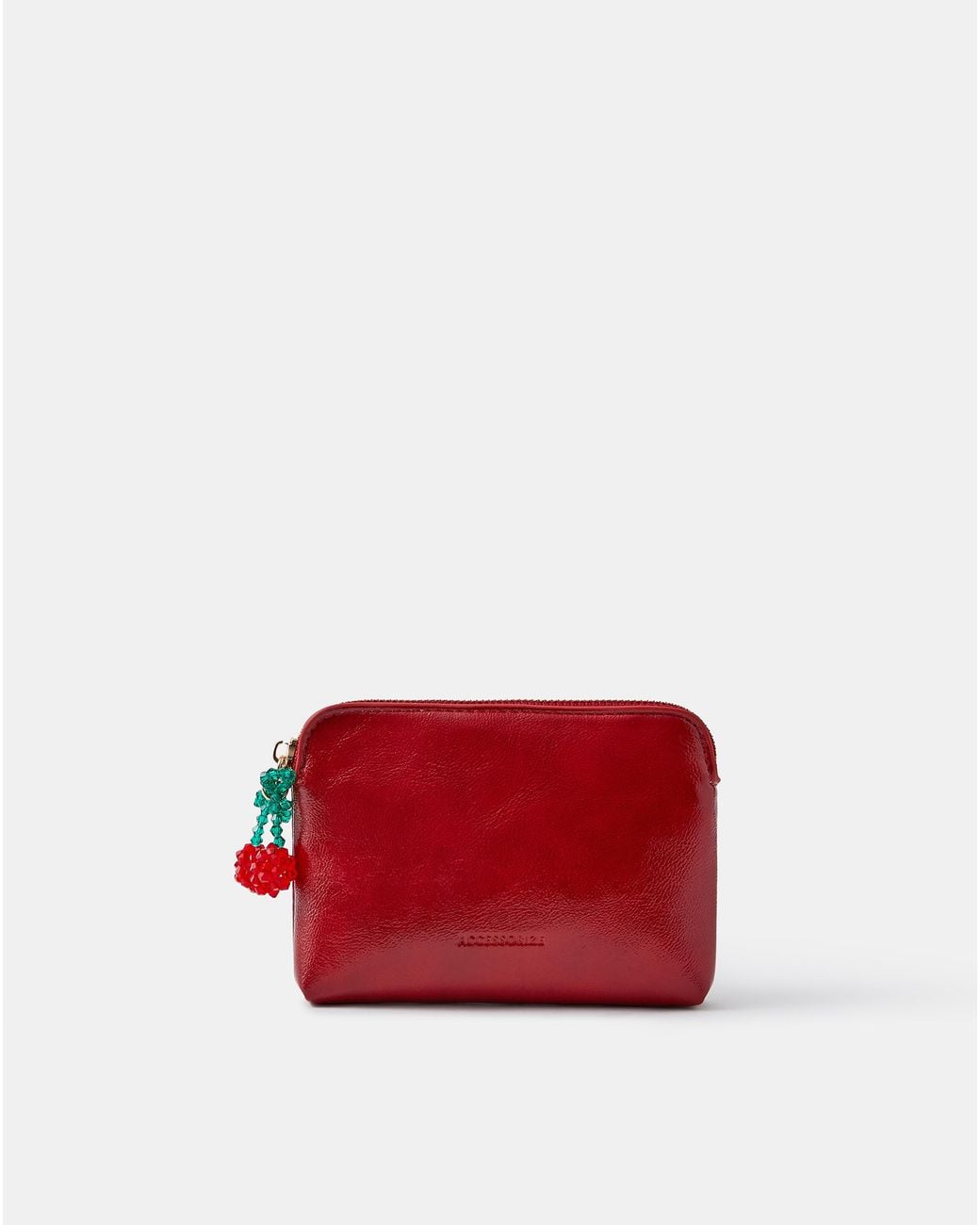 Accessorize Red Cherry Charm Coin Purse