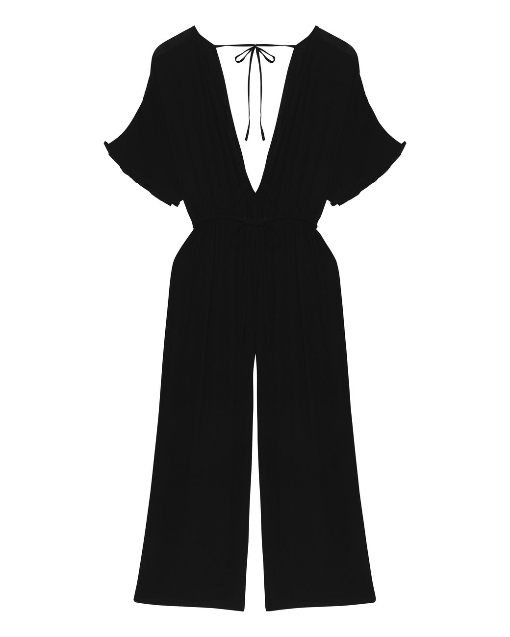 JD Williams Black Dark Tropics Beach Jumpsuit