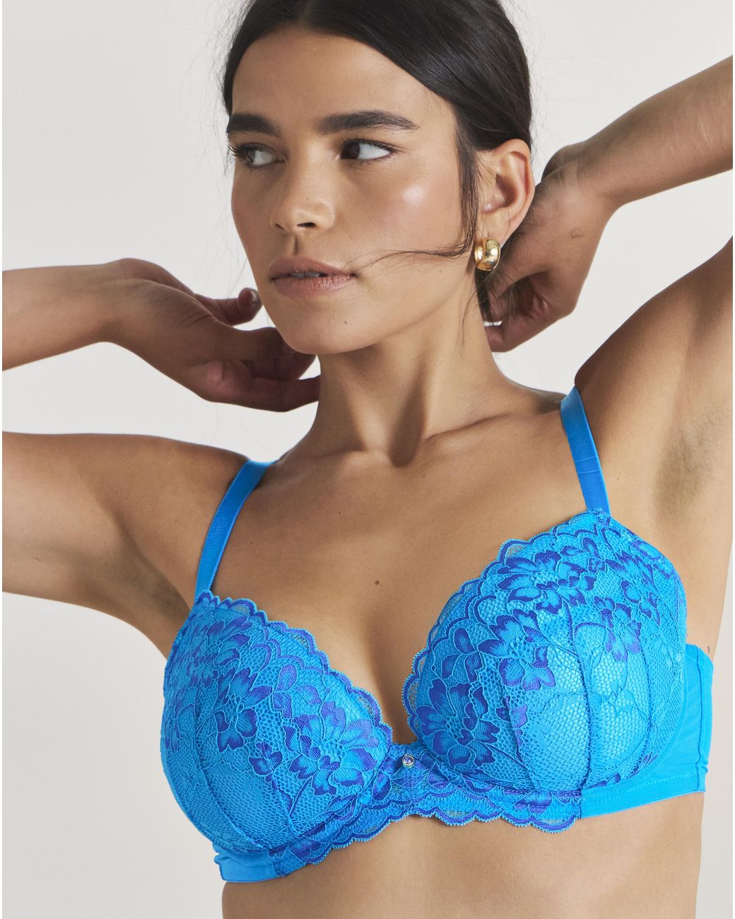 Ann Summers Blue Sexy Lace Plunge Bra