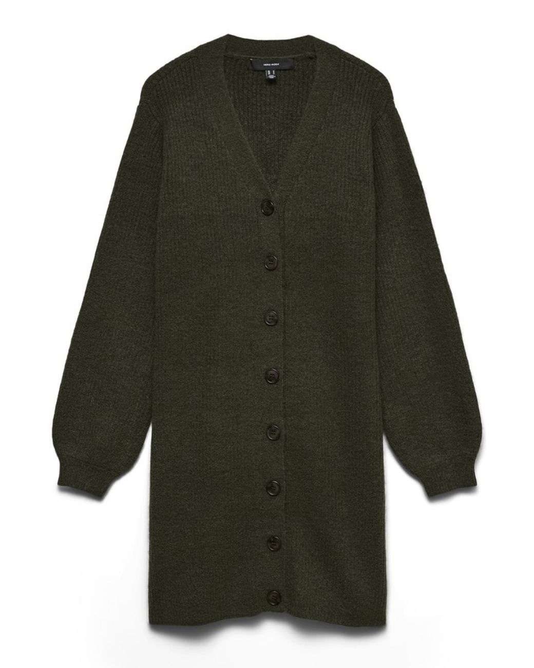 Vero Moda Green Karla Knitted Button Dress
