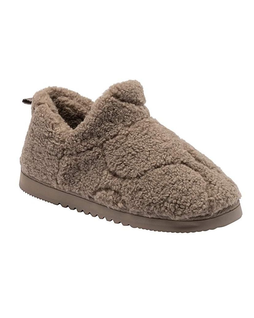 Dunlop Brown Celeste Bootie Slipper