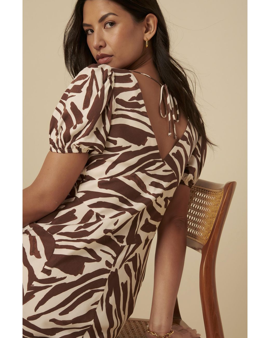 Nobody's Child Natural Ella Maxi Dress