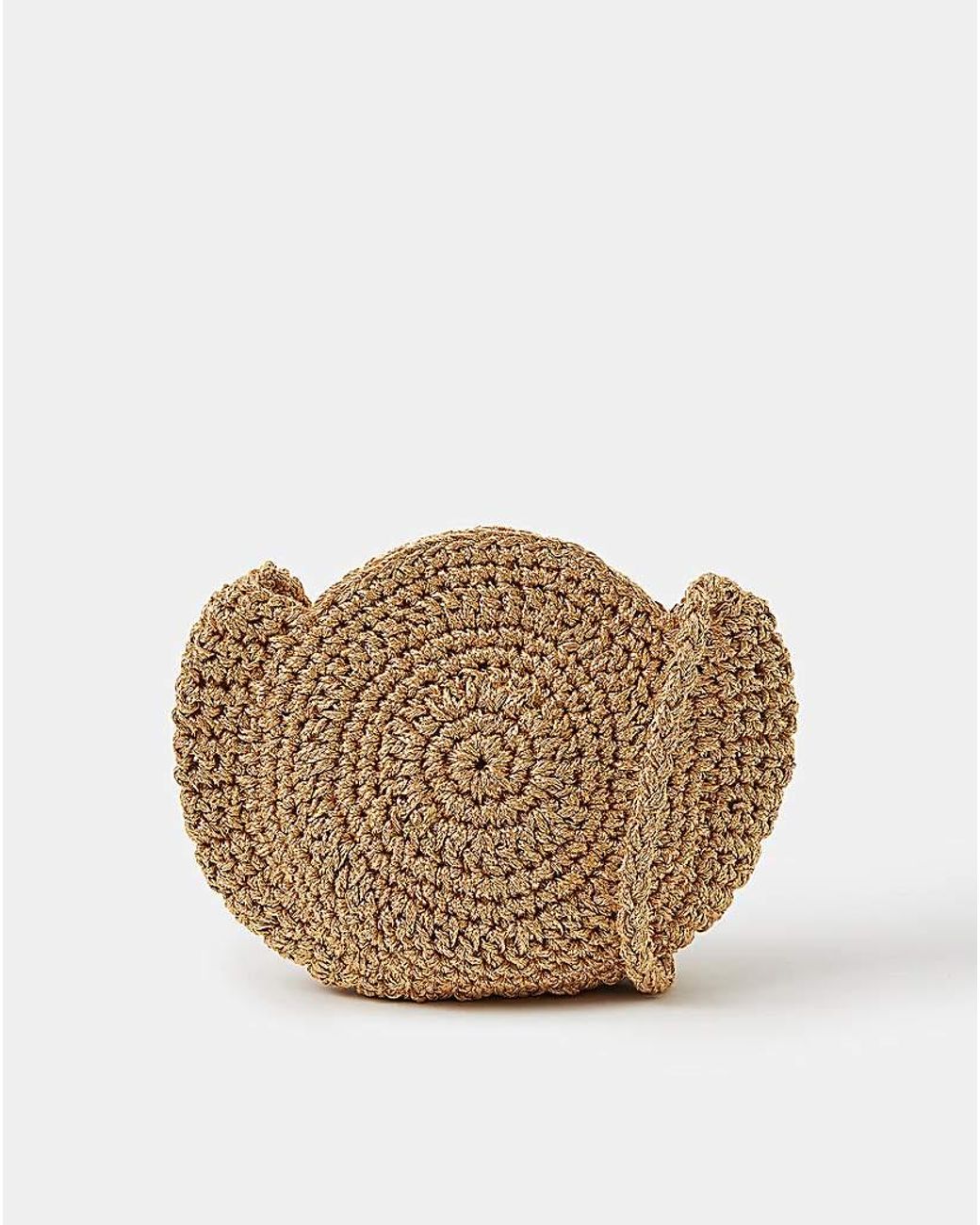 Accessorize Shell Macrame Crossbody Bag in Natural | Lyst UK