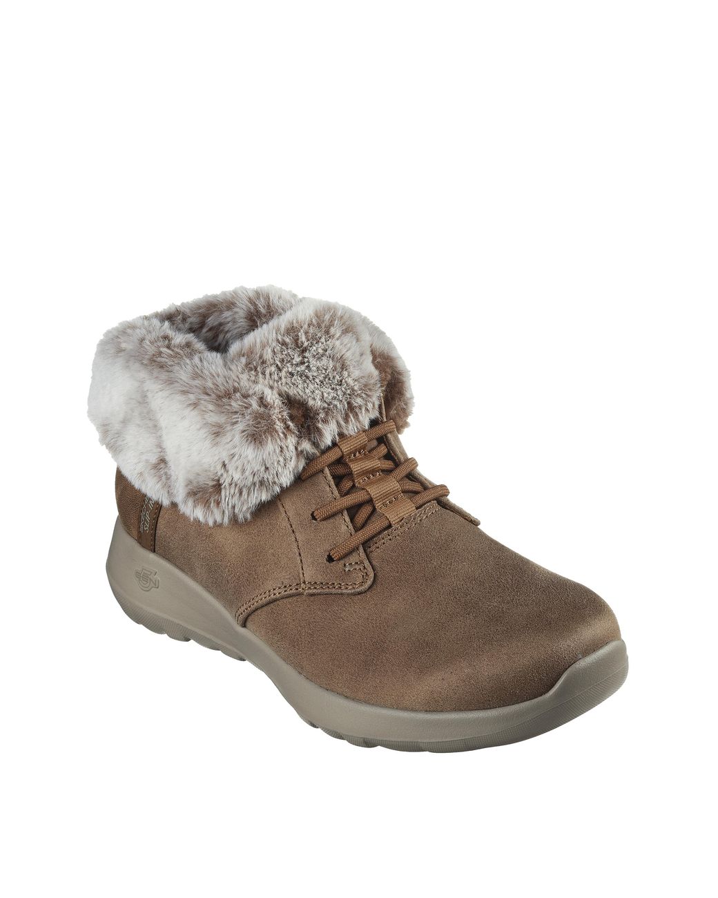 Skechers Brown On The Go Joy Boots E Fit