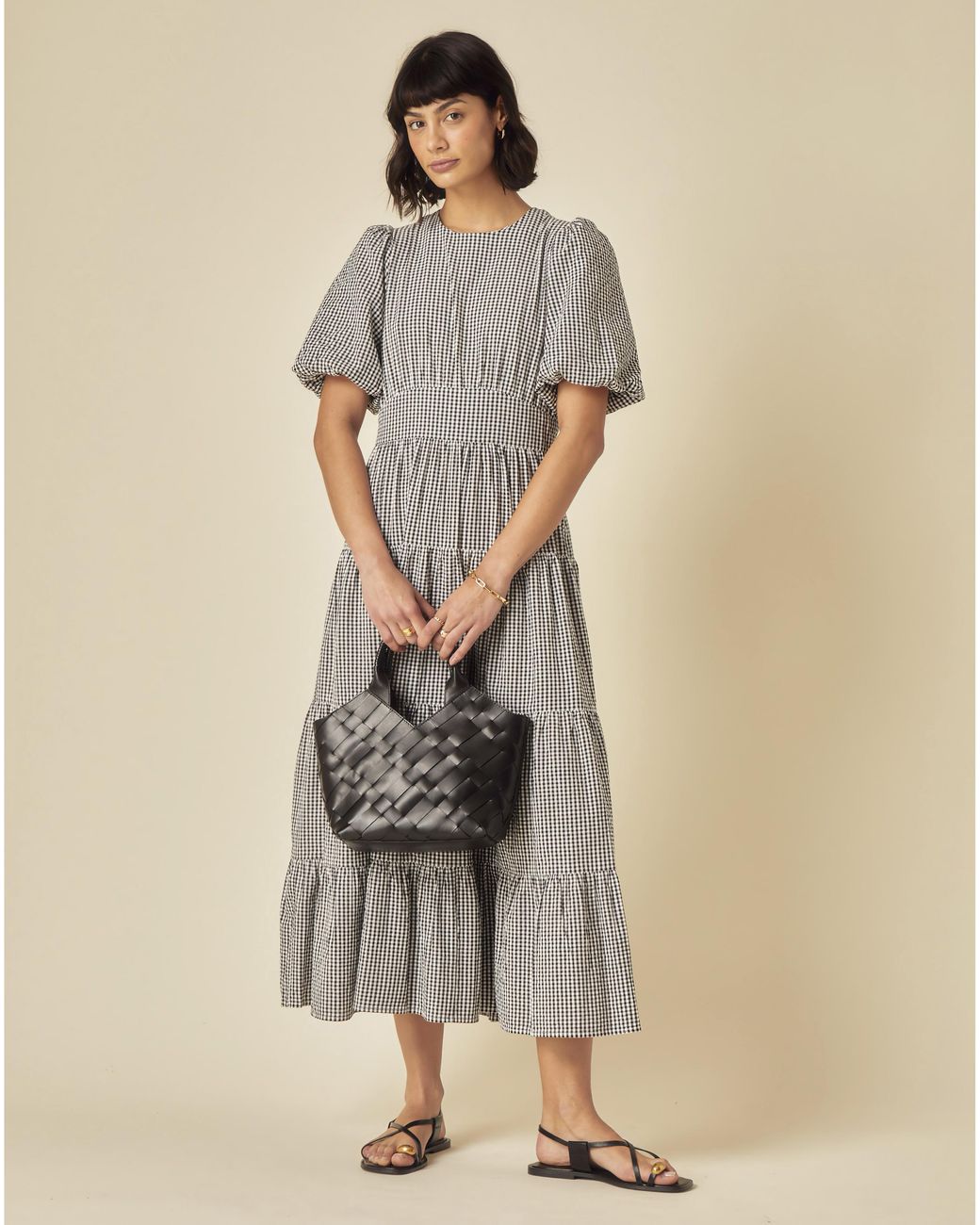 Nobody's Child Gray Ricky Midi Dress