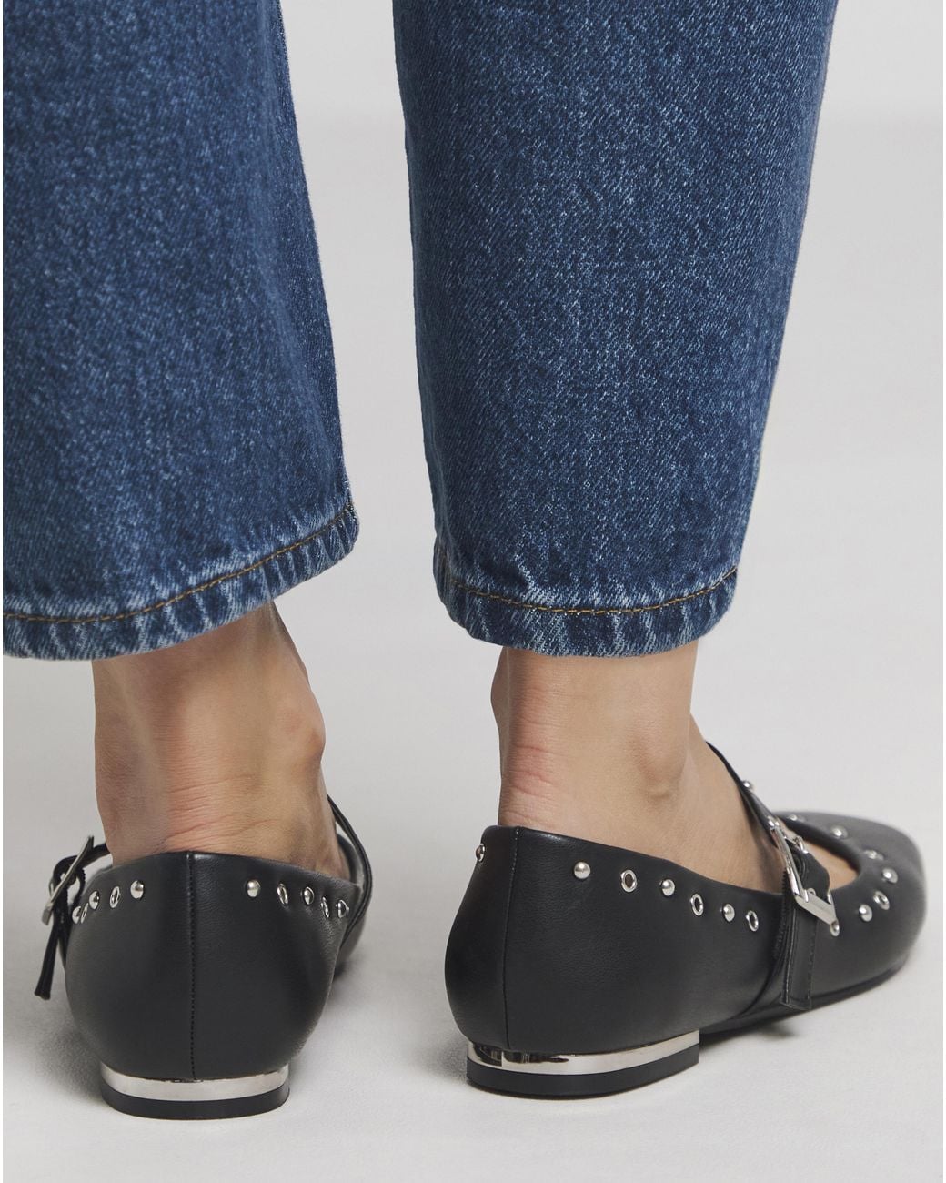 Simply Be Blue Embellished Mary Jane Shoes Ex Wide Fit