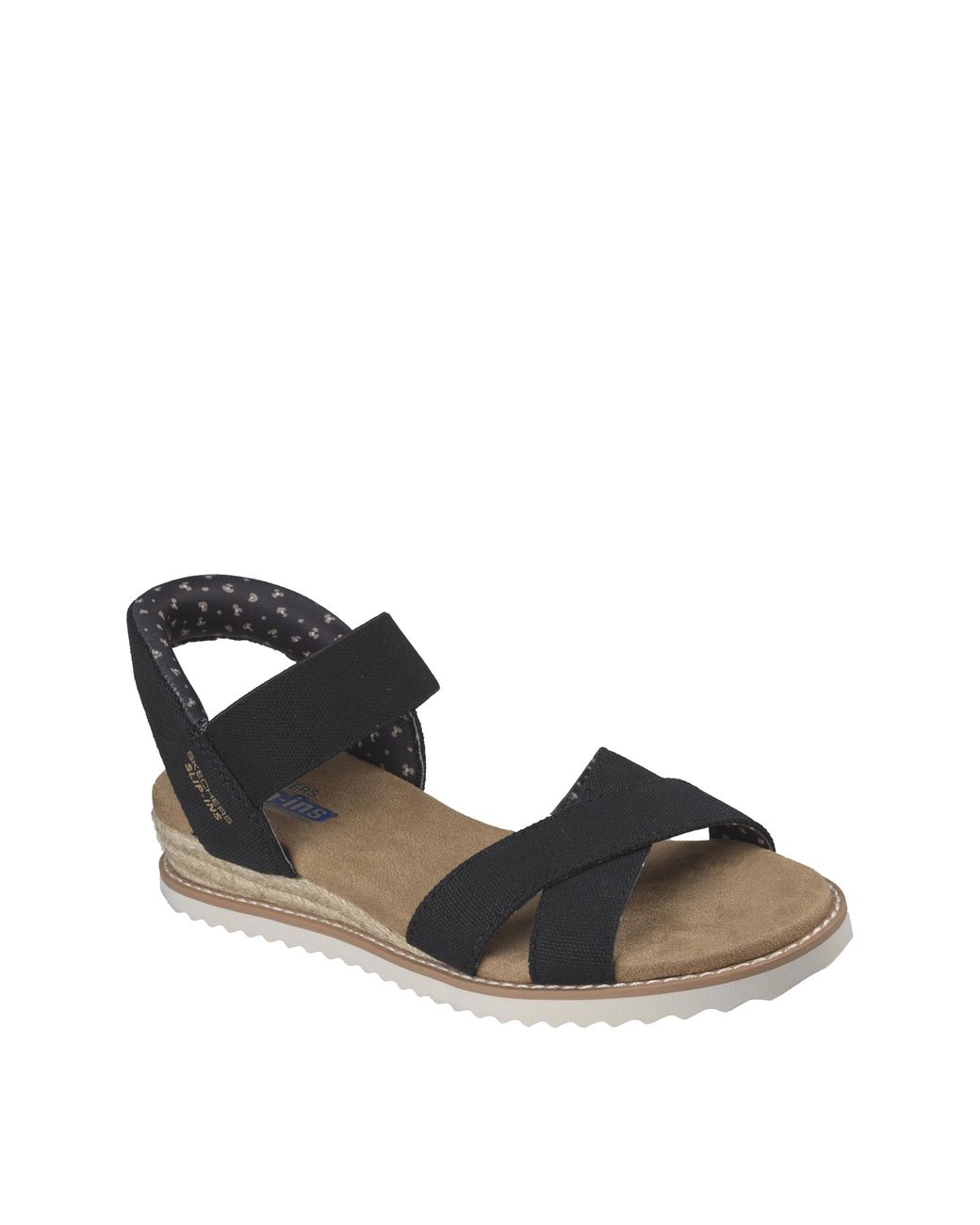 Skechers Black Bobs Kiss Standard Sandals