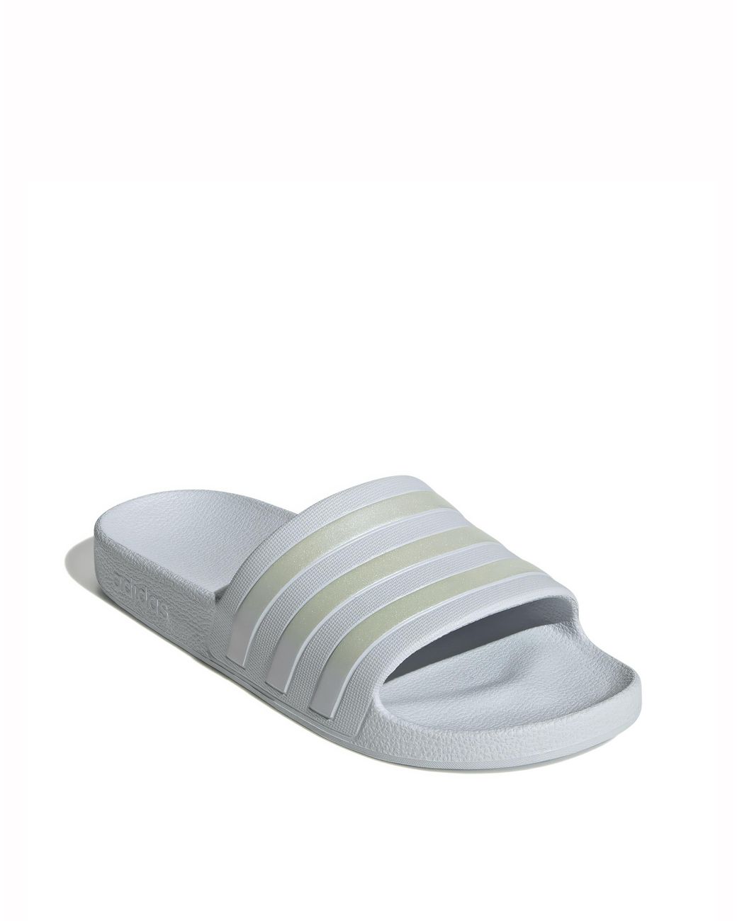 Adidas White Adilette Aqua Slides