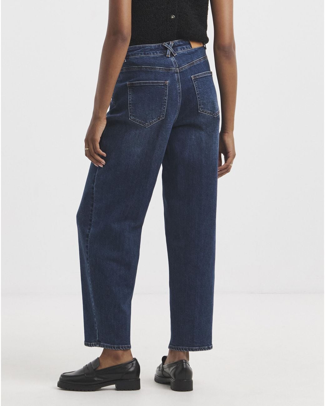 Simply Be Blue Barrel Jean
