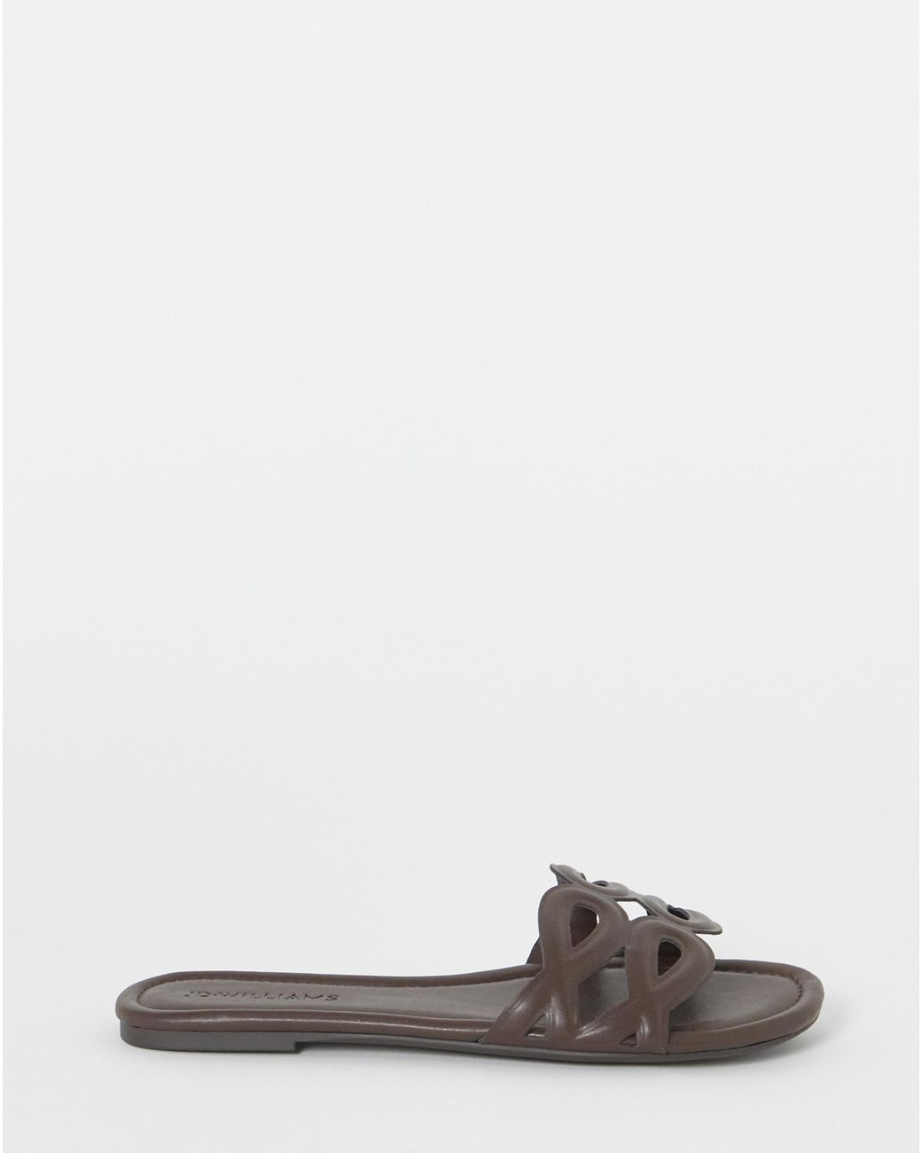 JD Williams Green Padded Loop Mule Sandal Wide