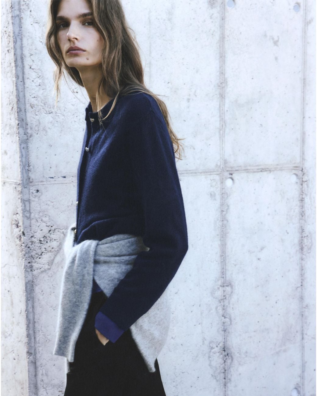 Mango Blue Cardigan Eliote