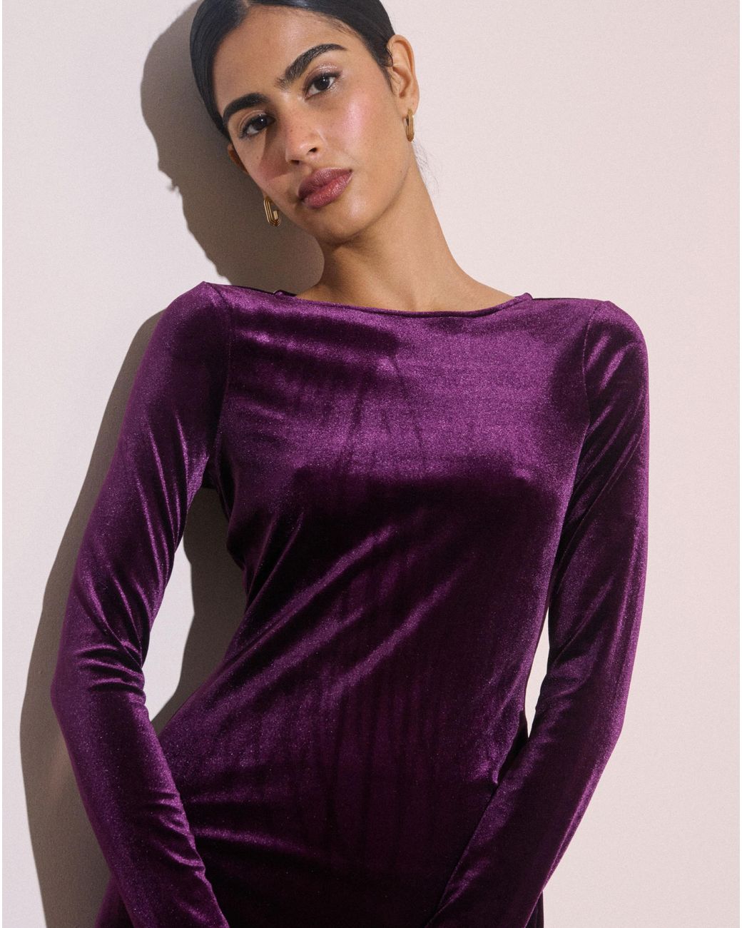 Nobody's Child Purple Petite Bobbie Mini Dress