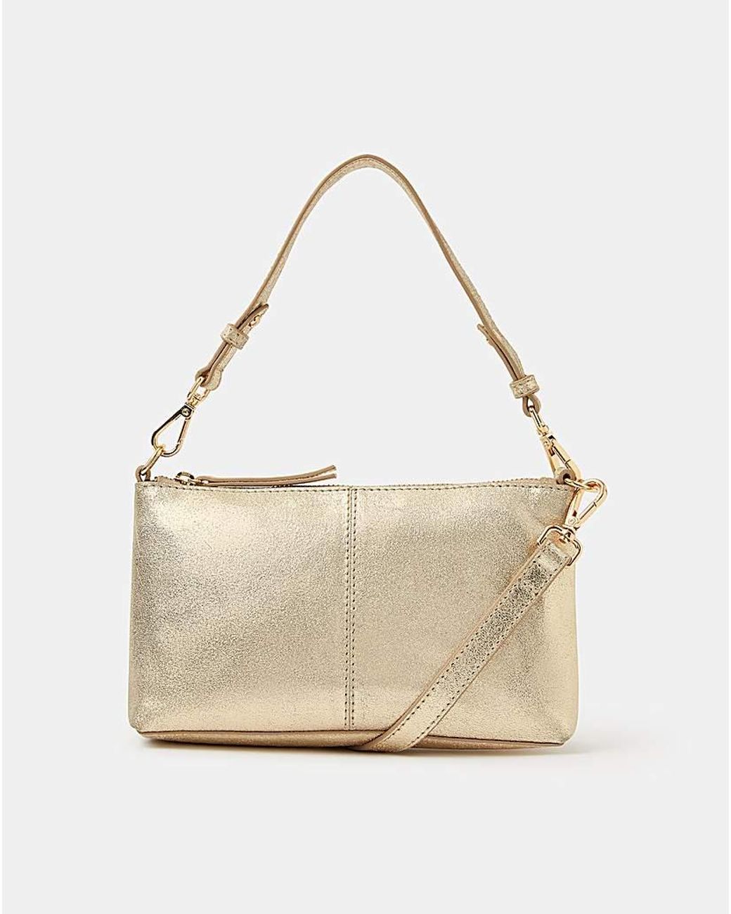 Accessorize Natural Leather Crossbody Handbag